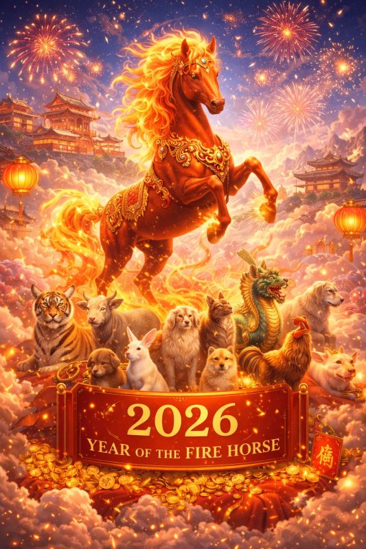 Fire Horse Year, Chinese Zodiac 2026, Astrology Forecast, Lunar Calendar, Spiritual Renewal, Courage and Movement, Zodiac Predictions, Macro Trends 2026, Fire Element Energy, Crown of Light Teachings, Year of the Horse, Energetic Rituals, Eastern Astrology, Personal Transformation, 12 Chinese Zodiac Signs